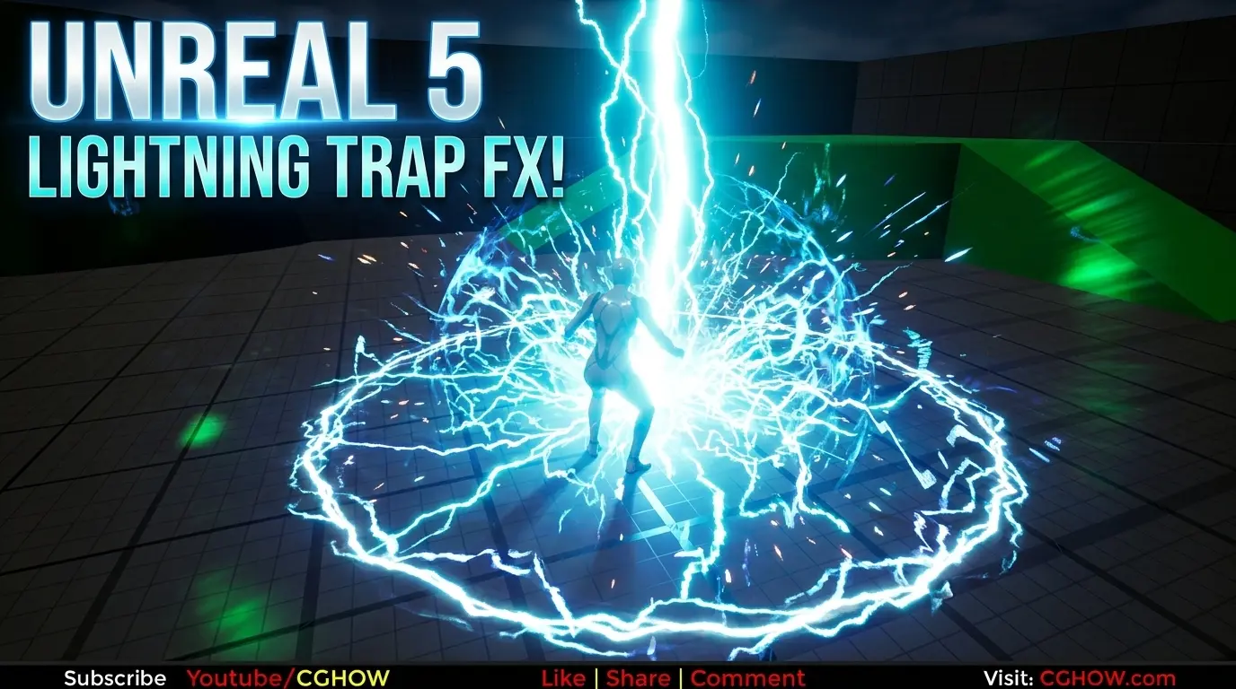 Lightning Trap FX in Unreal Engine 5 Niagara