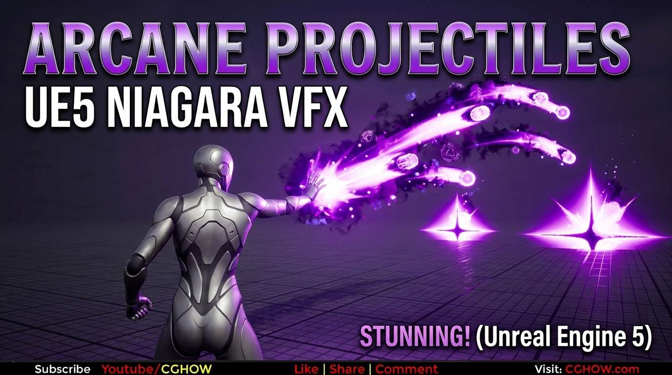 Arcane Projectile in Unreal Engine 5 Niagara