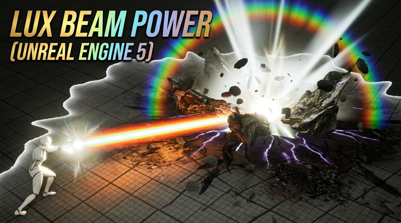 Lux Beam Attack in Unreal Engine 5 Niagara