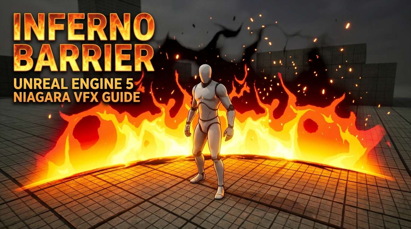 Inferno Barrier in Unreal Engine 5 Niagara