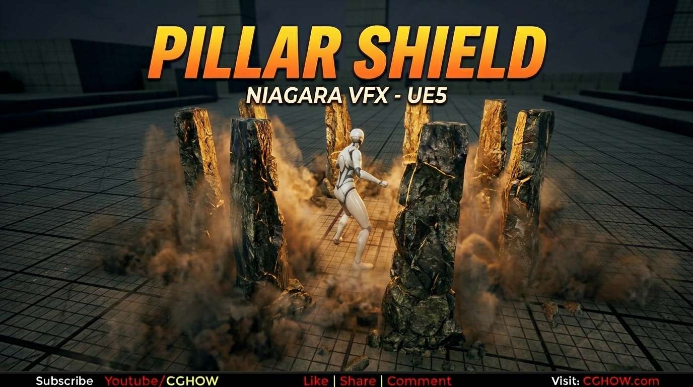 Pillar Shield in Unreal Engine 5 Niagara
