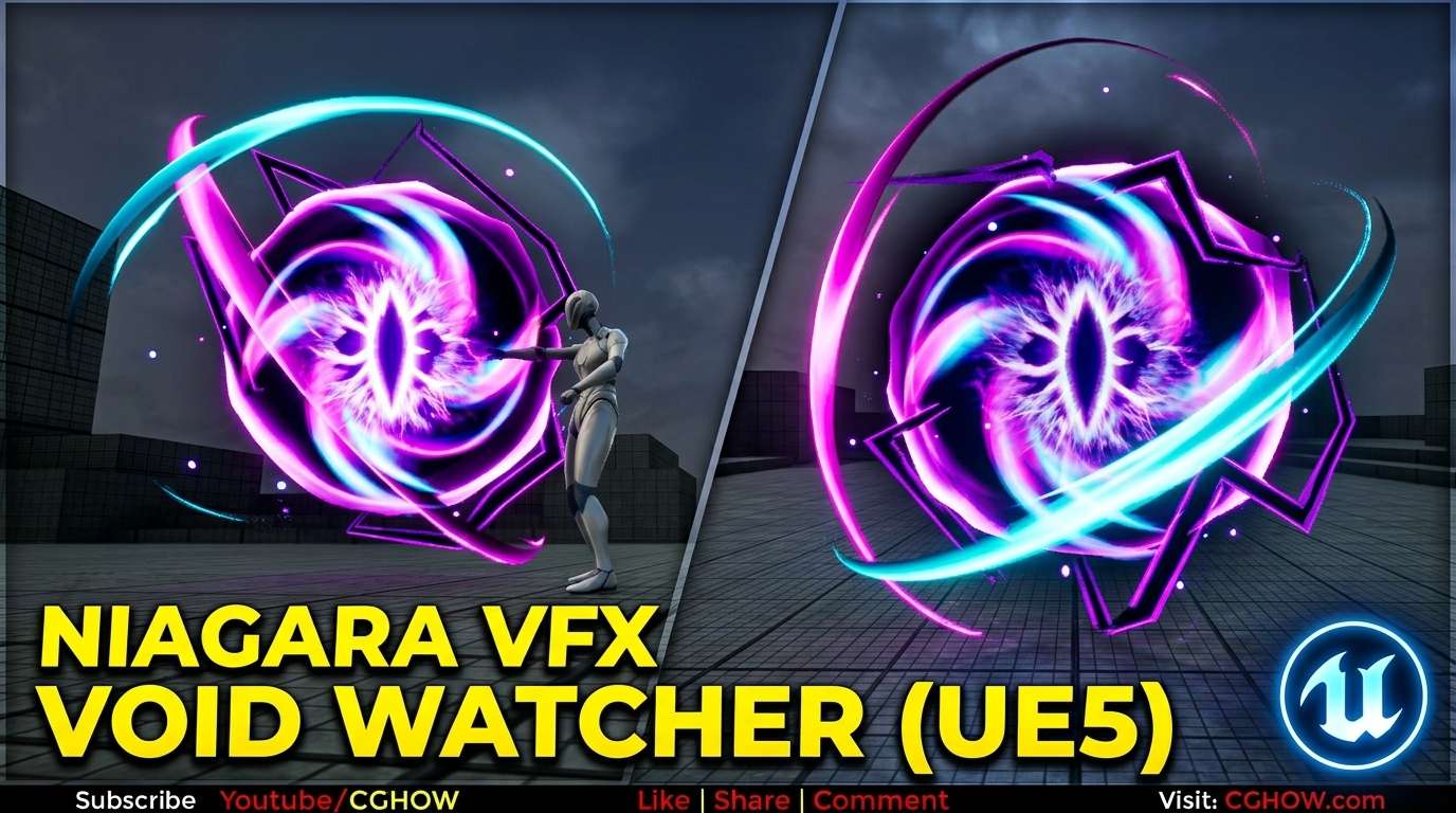 Void Watcher in Unreal Engine 5 Niagara
