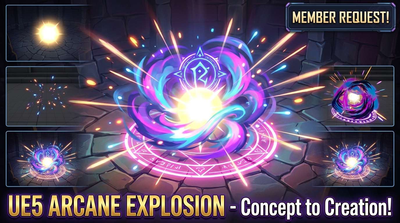 Arcane Explosion | Concept to VFX in UE5 Niagara Tutorial | Member’s Requested