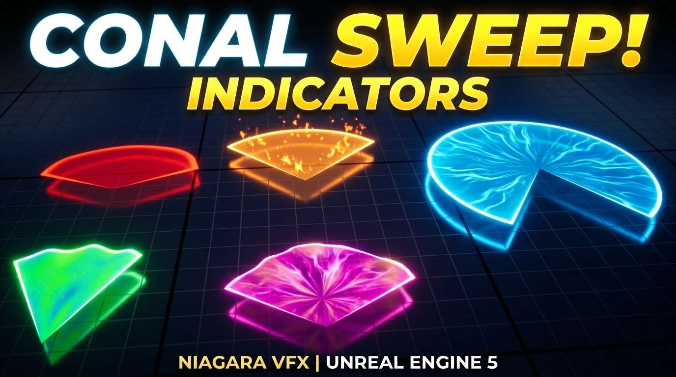 Conal Sweep Indicator in Unreal Engine 5 Niagara