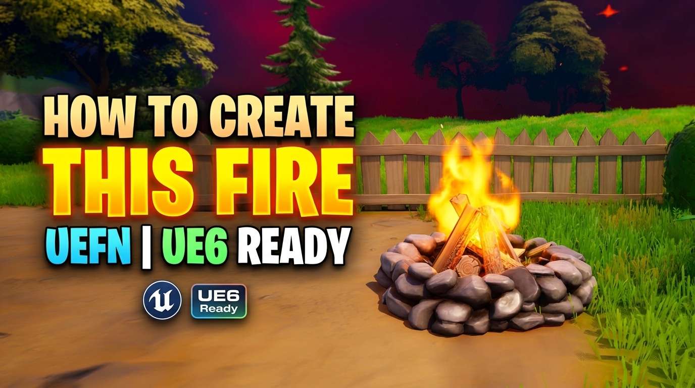 UEFN VFX Tutorial | Make FIRE (UE6 Ready) 🔥