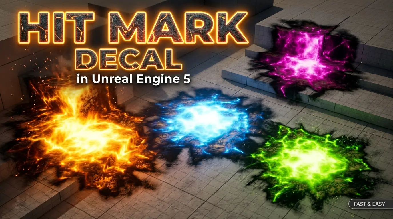 Hit Mark Decal in Unreal Engine 5 Niagara
