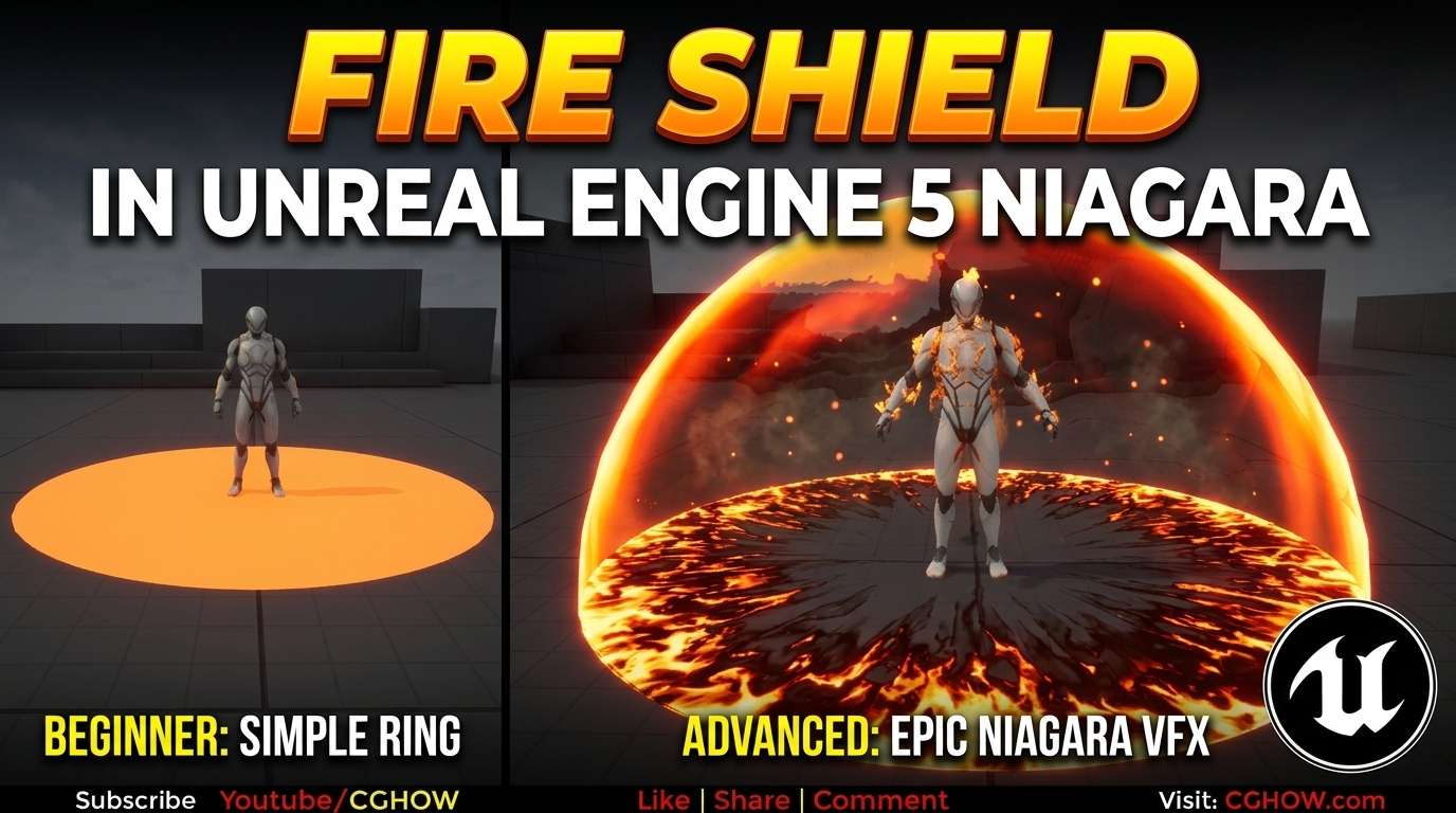 Fire Shield in Unreal Engine 5 Niagara