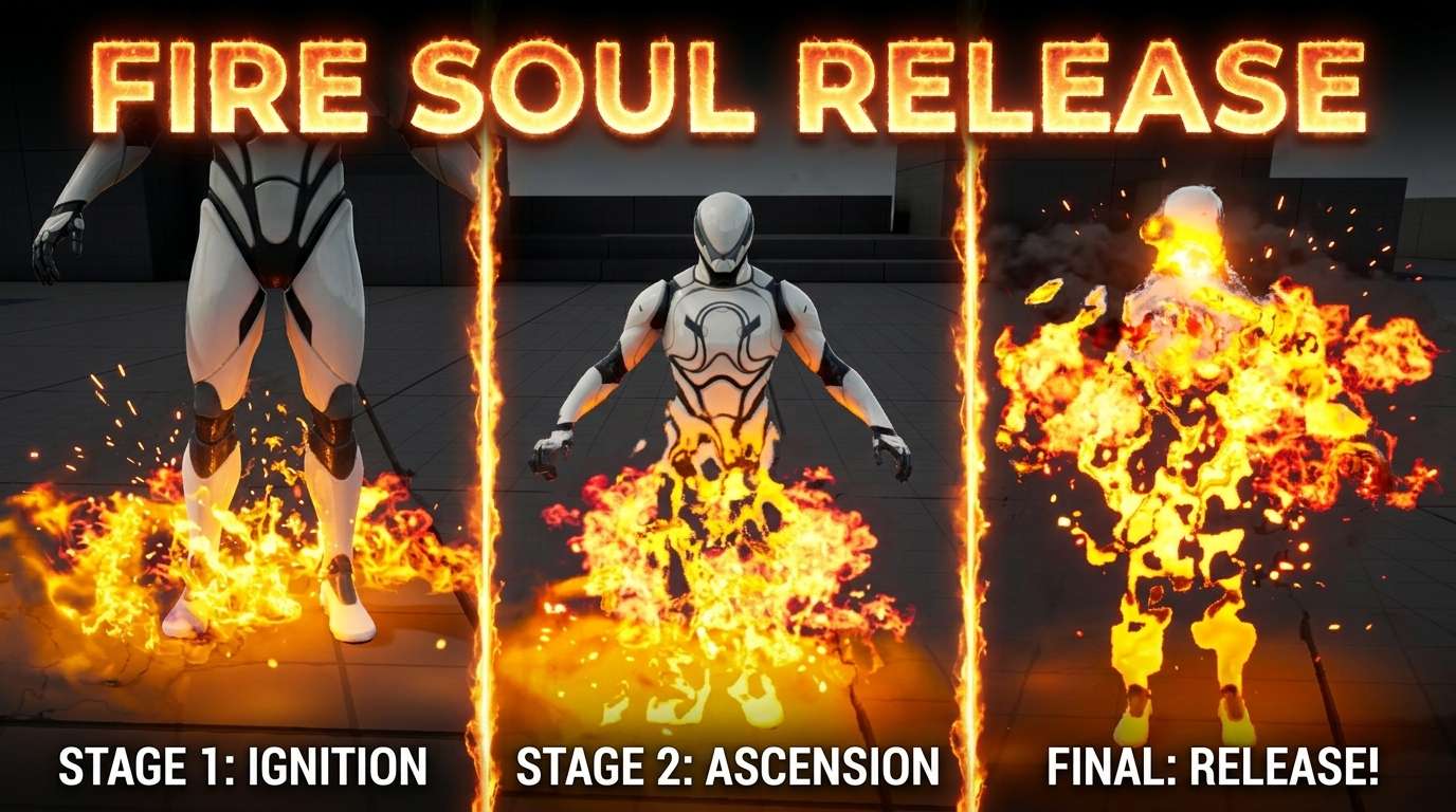 Fire Soul Release FX in Unreal Engine 5 Niagara