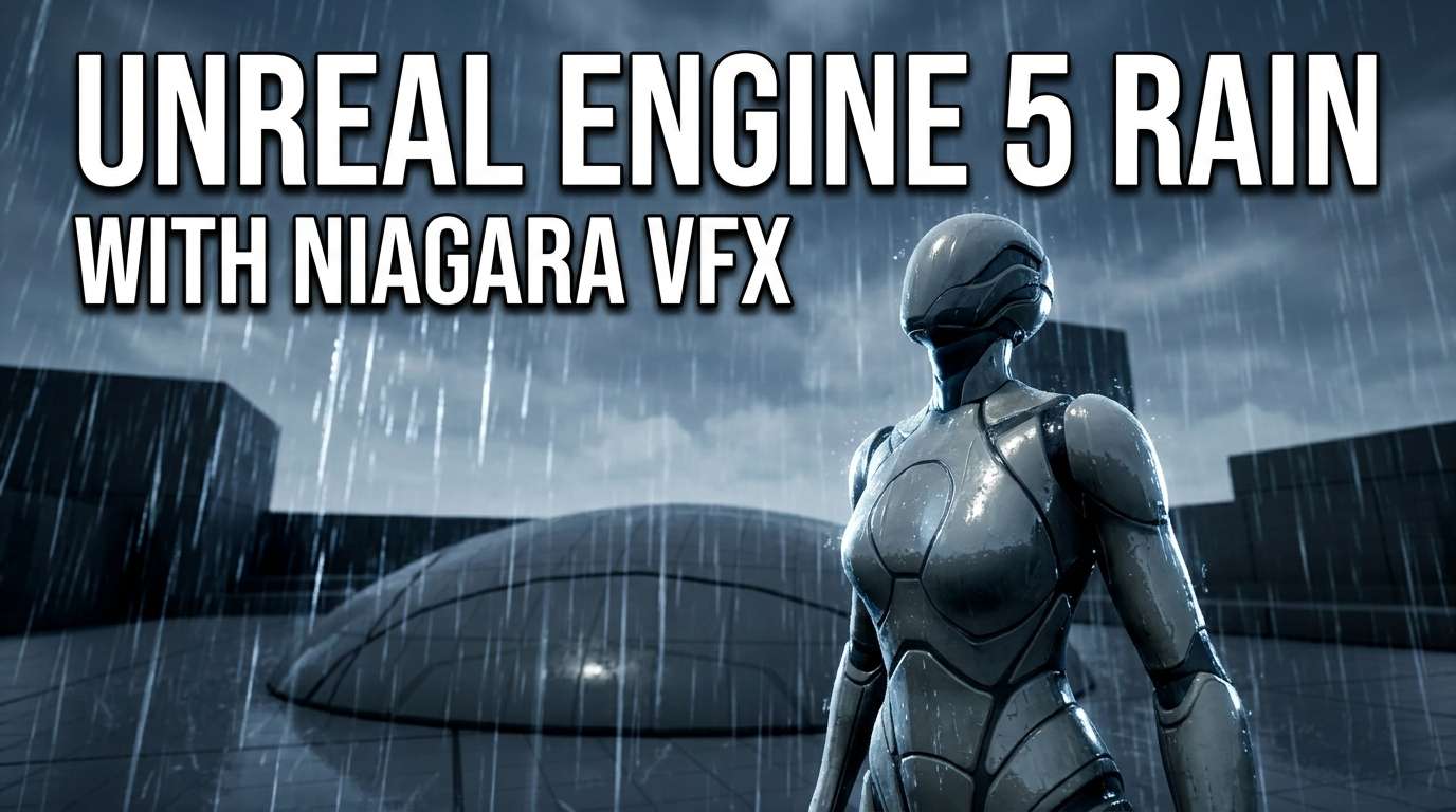 Rain in Unreal Engine 5 Niagara