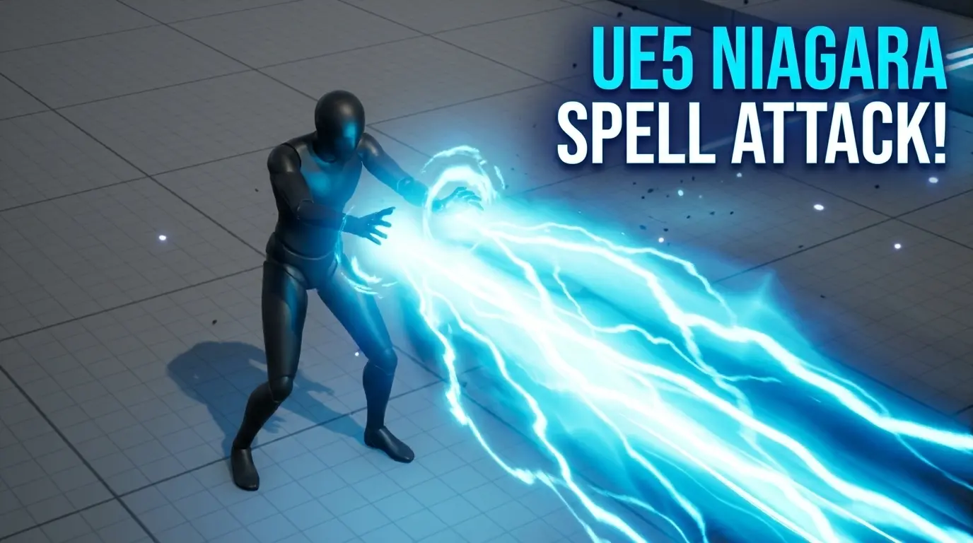 Spell Attack in Unreal Engine 5 Niagara
