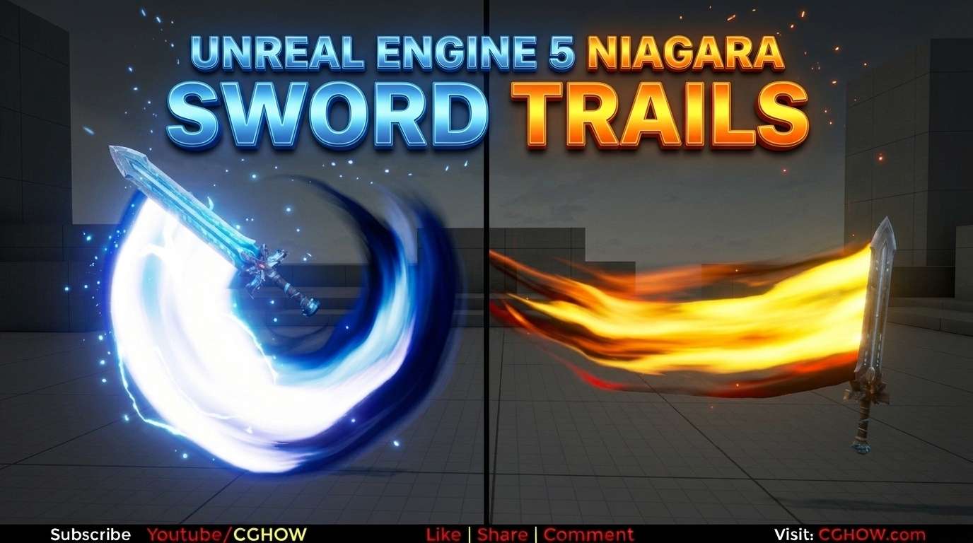 Sword Trail in Unreal Engine 5 Niagara