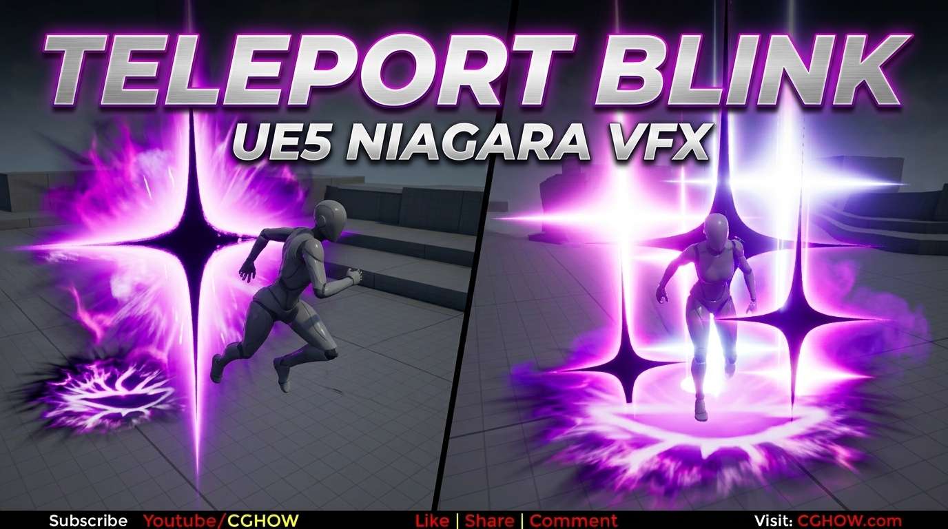 Teleport Blink in Unreal Engine 5 Niagara