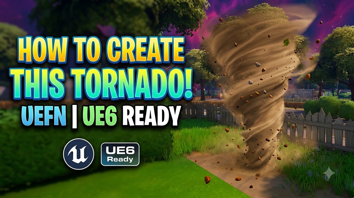 UEFN VFX Tutorial | Make TORNADO (UE6 Ready) 🌪️