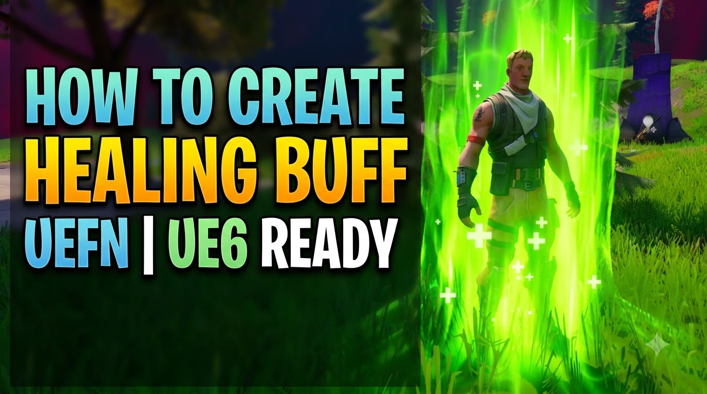 UEFN VFX Tutorial | Make Healing Buff (UE6 Ready) 💚