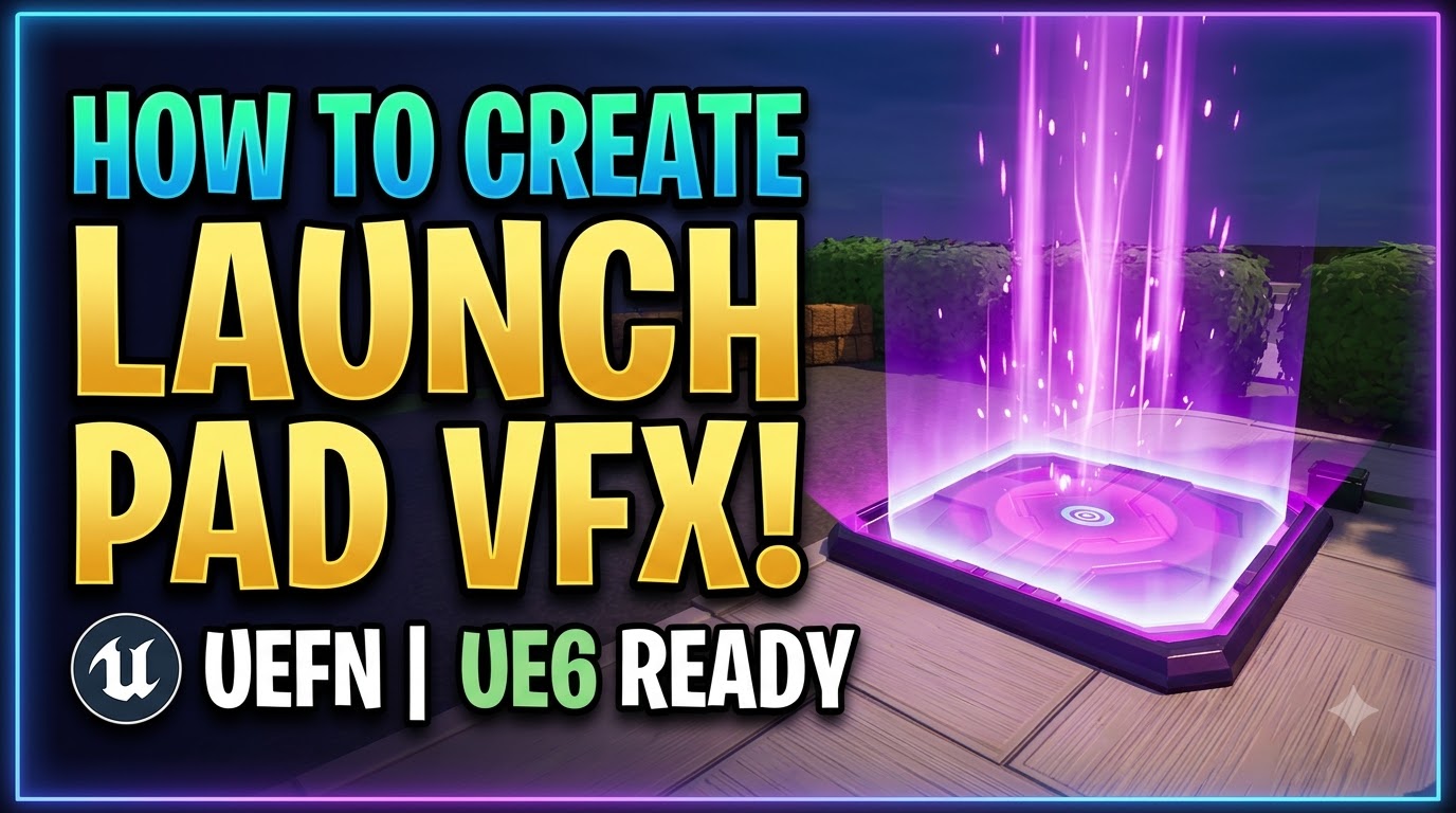 UEFN VFX Tutorial | Make LAUNCH PAD FX (UE6 Ready) 🚀