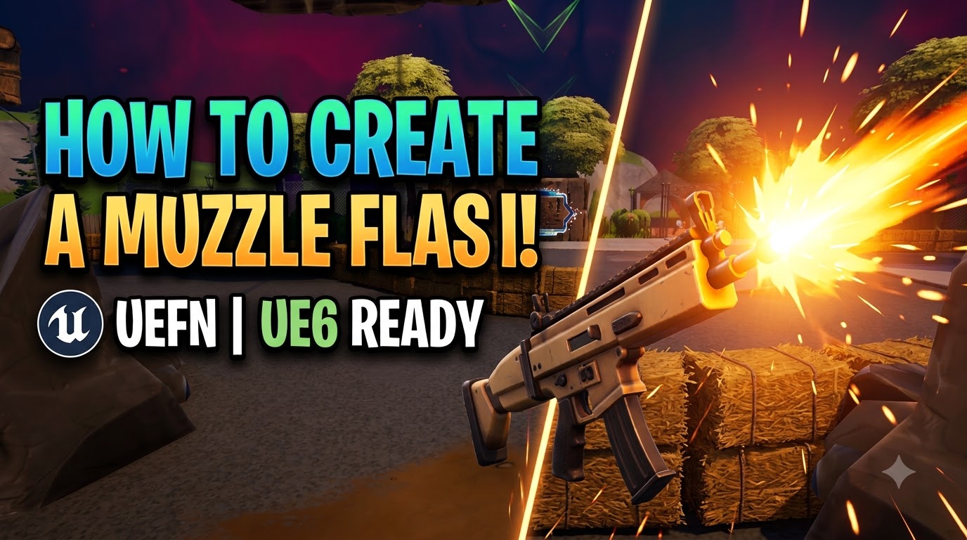 UEFN VFX Tutorial | Make MUZZLE FLASH (UE6 Ready) 💥