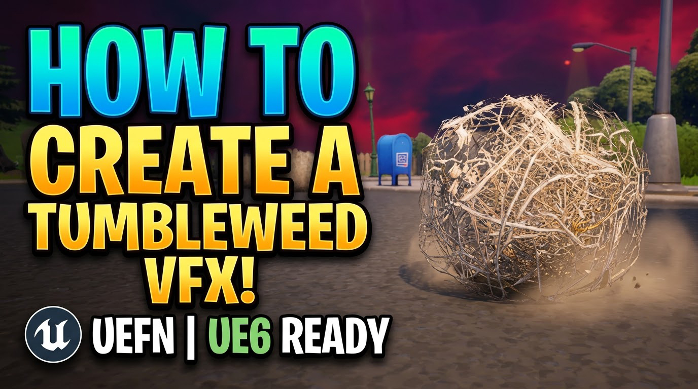 UEFN VFX Tutorial | Make TUMBLEWEED (UE6 Ready) 🌾