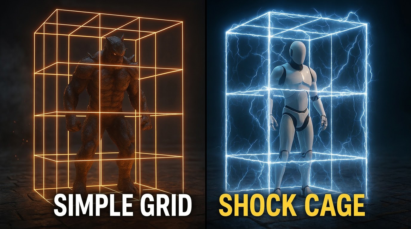 Turn Simple Grid into Electric Shock Cage VFX | Unreal Engine 5 Niagara Tutorial